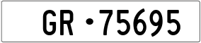 Trailer License Plate